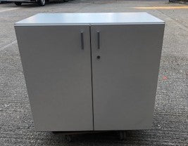 White Wood 2 Door Cupboard