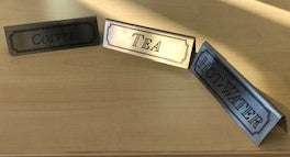 Silver Metal Desk Plate