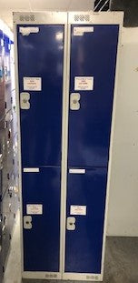 Blue & Grey 4 Door Locker