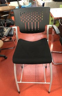 Black & Grey Frame High Stool