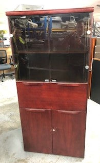 Rosewood Glass Door Cabinet