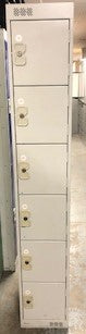 Grey 6 Door Single Lockers and Keys