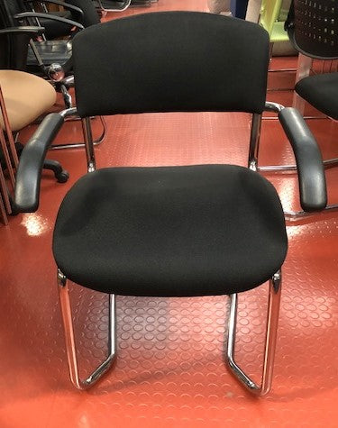 Black & Chrome Visitor Chair