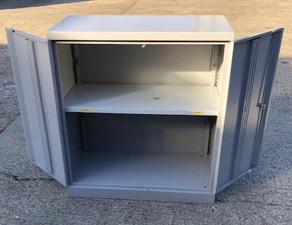 Grey 2 Door Storage Cabinet