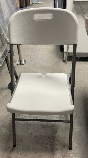 White Plastic Folding Chair