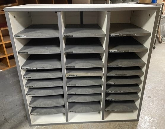 Grey 27 Draw Pigeon Hole Unit