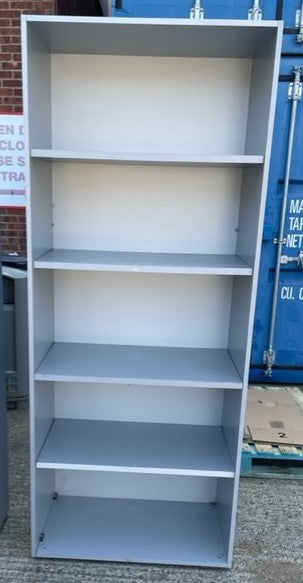 Grey Tall Open Bookcase