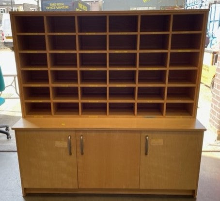Beach 36 Draw Pigeon Hole Unit With Credenza
