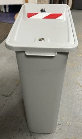 Grey Slim Confidential Waste Bin