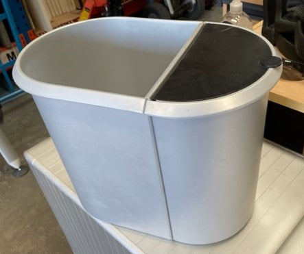Grey Double Plastic Bin