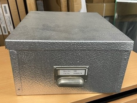 Silver Metal Box With Lid