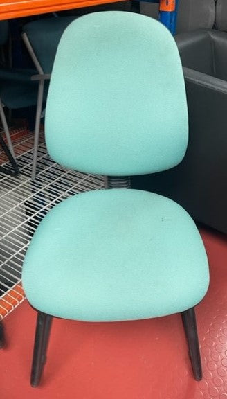 Green Black Frame Visitor Chair