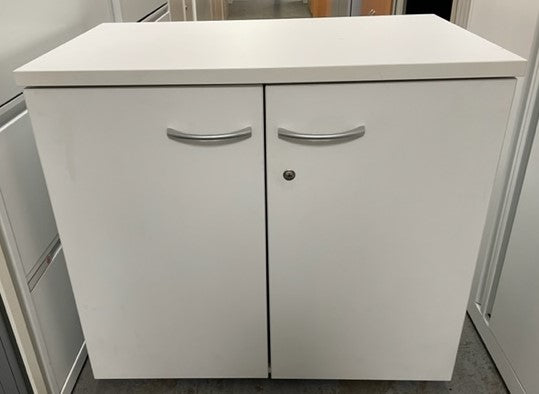 White Wooden 2 Door Storage