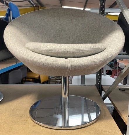 Light Grey Chrome Base Reception Seating