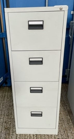 Light Grey 4 Drawer Filing Cabinet