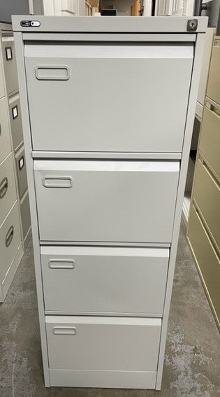 GO Grey 4 Draw Filing Cabinet
