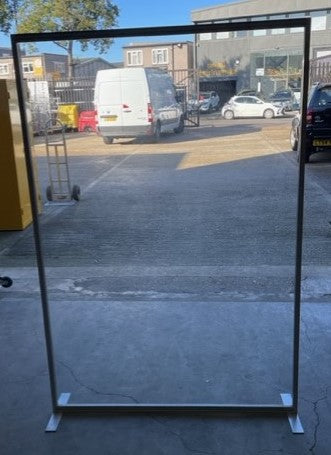 Glass Floor Standing Partition Screens with Feet