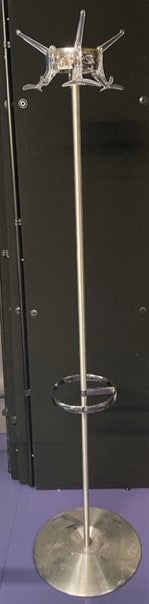 Chrome with Clear Hooks Coat Hanger