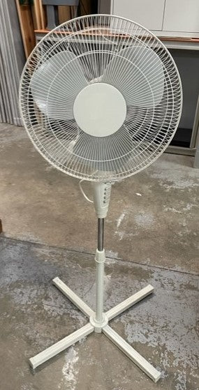 Off White Freestanding Fan