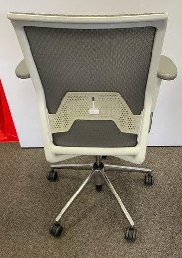 Vitra Unix White & Grey Mesh Operator Chair