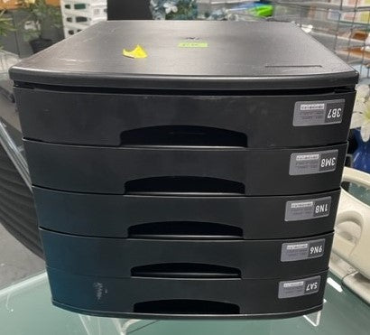 Black 5 Drawer Letter Box File