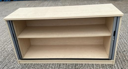 Low Maple Grey 2 Door Tambour