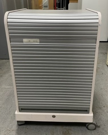 Vitra Silver & White Up & Over Storage on Wheels