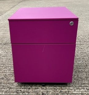 Purple Metal 2 Draw Pedestal