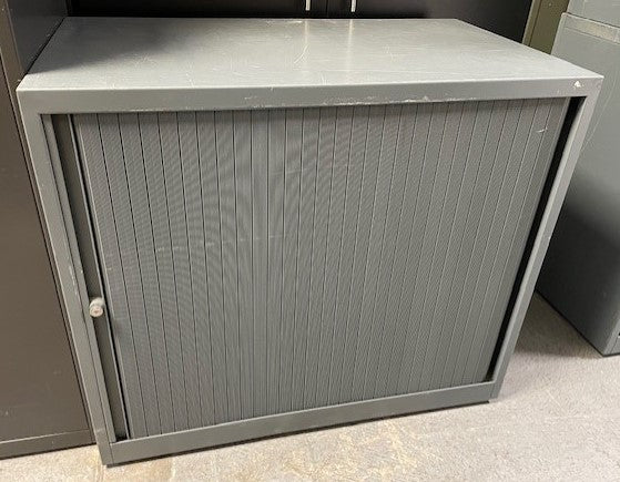 Dark Grey Low Single Door Tambour