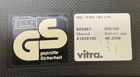 Vitra Visaroll Visitor Arm Chair on Wheels