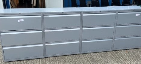Grey 3 Drawer Side Filer