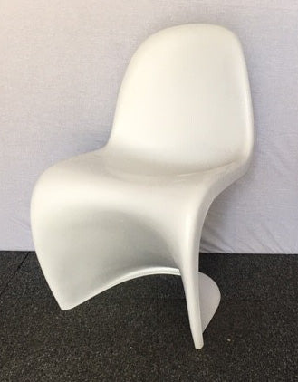 White Verner Panton Style S Chair