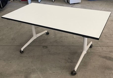 Kush Flip Top Table White/White