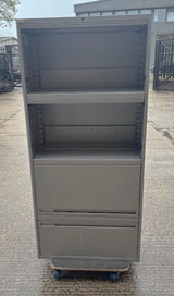 Silver 4 Drawer Up and Over Filing Cabinet