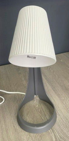 Grey & White Desk Top Lamp