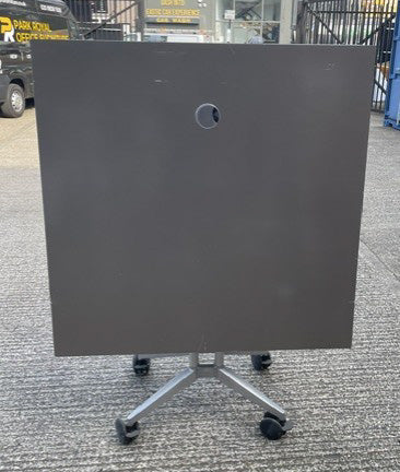 Light Grey Gloss Folding Meeting Table 2400 x 1200