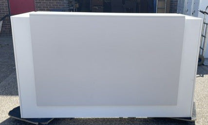 Floating Reception Desk Grey Panel