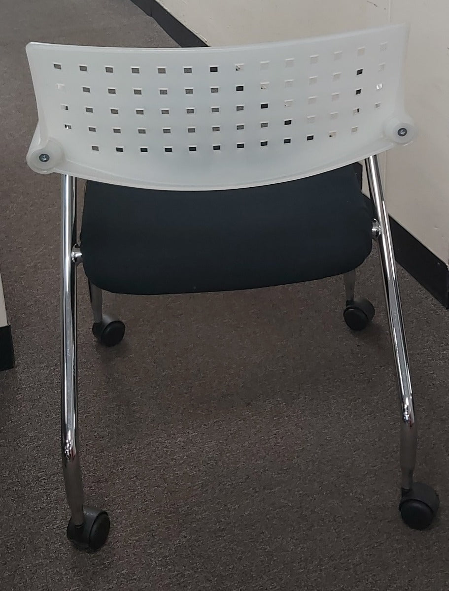Vitra Visaroll Visitor Arm Chair on Wheels