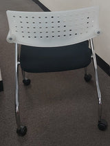 Vitra Visaroll Visitor Arm Chair on Wheels