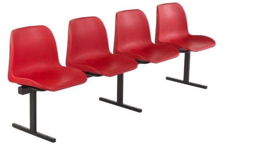 Beam Seating with Polypropylene Seats