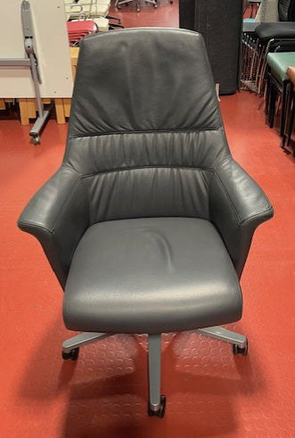 Grey Leather Executive Chair