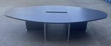 Walnut Oval Boardroom Table