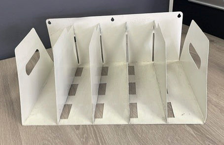 Rotadex White Desk Top File Rack