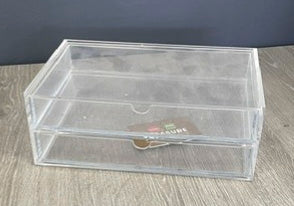 Clear Perspex 2 Drawer Letter Box File