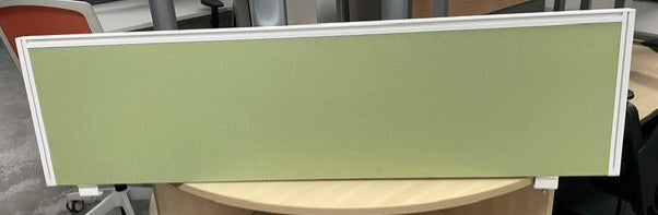 Apple Green & White Frame Desk Top Screen 1400 x 380