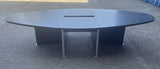 Walnut Oval Boardroom Table