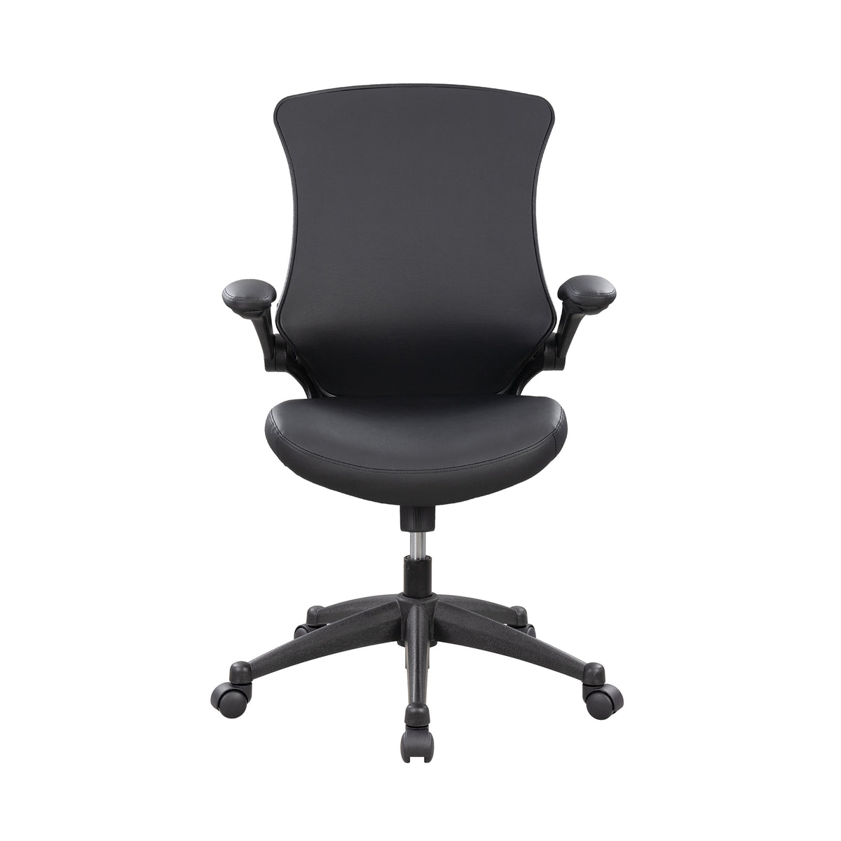 Lun Leather Medium Back Manager Chair