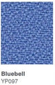 Pinn Bench Seating Plastic Back/Fabric Seat