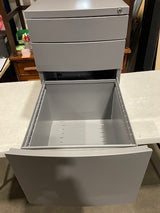 Grey Bow Fronted Mobile Pedestal