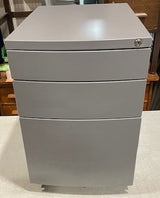 Grey Bow Fronted Mobile Pedestal